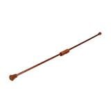 HLS SINGLE LAYER WOOD OVAL CURTAIN ROD ZJ H 2M DARK BROWN