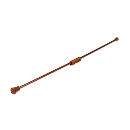 HLS SINGLE LAYER WOOD OVAL CURTAIN ROD ZJ H 2M DARK BROWN