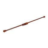 HLS ZJ SINGLE LAYER WOOD BALL CURTAIN ROD 1.5M BROWN