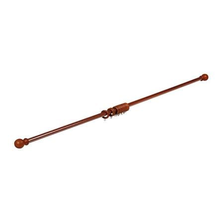 HLS ZJ SINGLE LAYER WOOD BALL CURTAIN ROD 1.5M BROWN