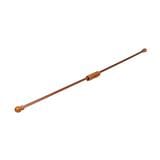 HLS ZJ WOOD BALL SINGLE LAYER CURTAIN ROD 2M BROWN