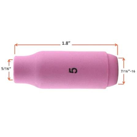 ALUMINA NOZZLE 5 (10N48) WP17 FOX