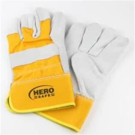 HEROSAFE WORKING GLOVE COWHIDE LEATHER 10.5" BAG SEALER