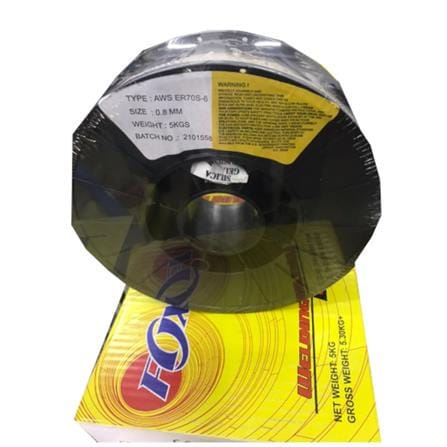 FOX STAINLESS STEEL WELDING WIRE MIG CO2 ER70S-6 0.8MM (5KG)