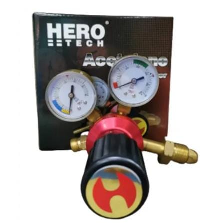 HEROTECH ACETYLENE REGULATOR 138Y (RED)