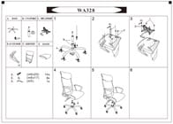 FURDINI OFFICE CHAIR  WA328 W57XW57XH122 BLACK