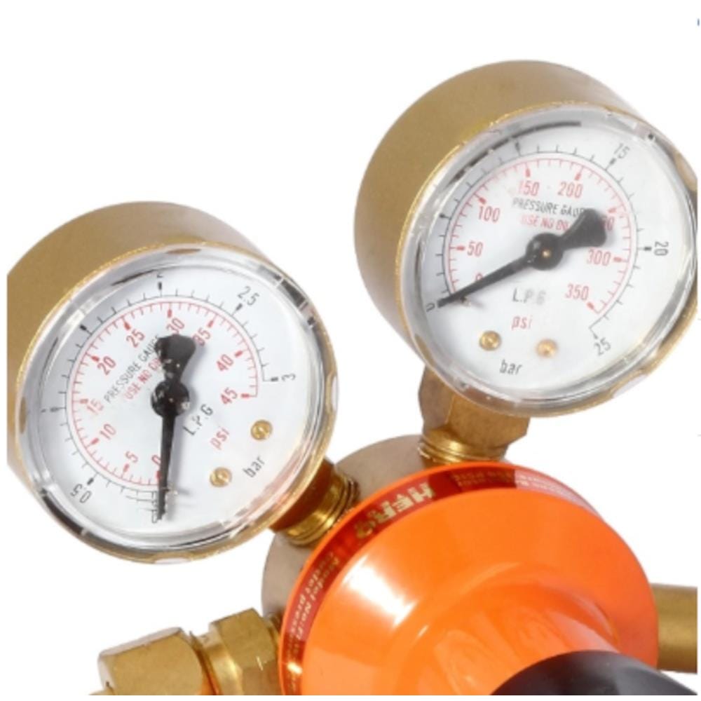 HEROTECH LPG REGULATOR WITH GAS CONNECTOR