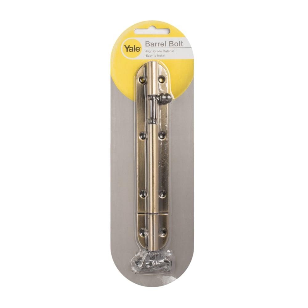 YALE 6" BOLT BA-90706ABP1 ANTIQUE BRASS