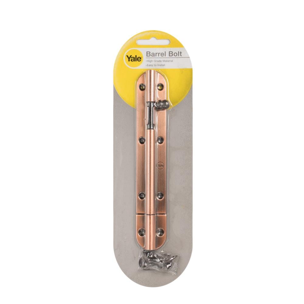 DOOR BOLT YALE BA-90706AC1 6IN ANTIQUE COPPER