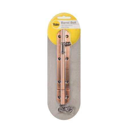 DOOR BOLT YALE BA-90706AC1 6IN ANTIQUE COPPER