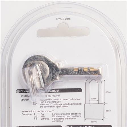PADLOCK YALE BD50L 50MM