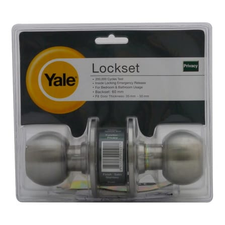 YALE KN-VCA5222US32D STAINLESS STEEL BATHROOM KNOB