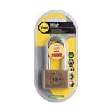 YALE 45MM PADLOCK BD45L POLISHED BRASS