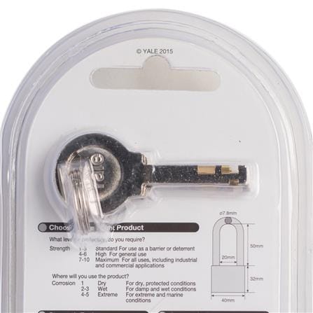 PADLOCK YALE BD40L 40MM