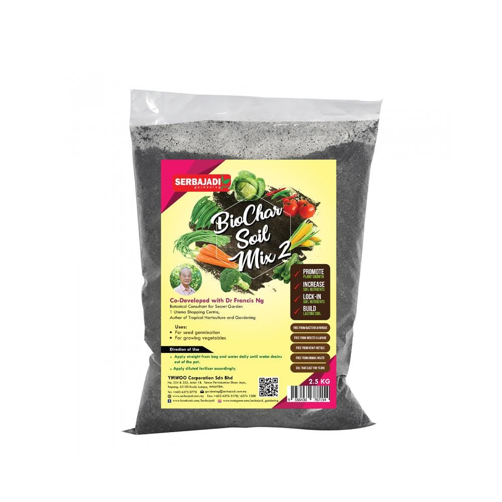 SERBAJADI BIOCHARSOIL MIX 1 (2.5KG)