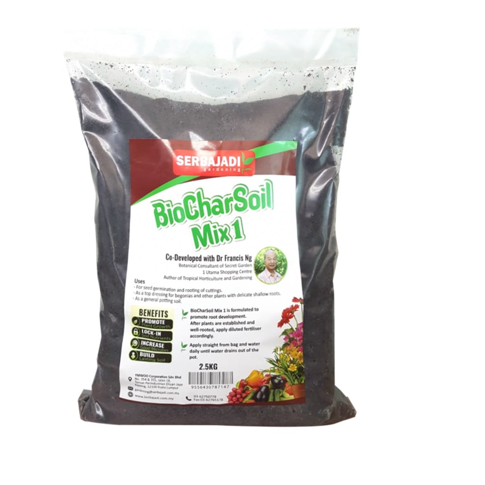 SERBAJADI BIOCHARSOIL MIX 1 (2.5KG)