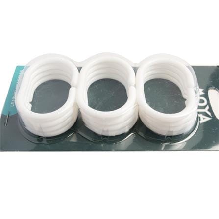 SHOWER CURTAIN HOOK ZIM HK-03 WHITE