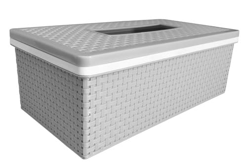 TISSUE BOX PP SAAN GRAY