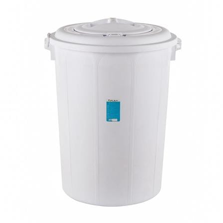 ROUND BUCKET WITH LOCK LID PLIM 115L (30.3.gl) WHITE