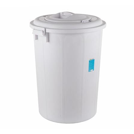 ROUND BUCKET WITH LOCK LID PLIM 115L (30.3.gl) WHITE