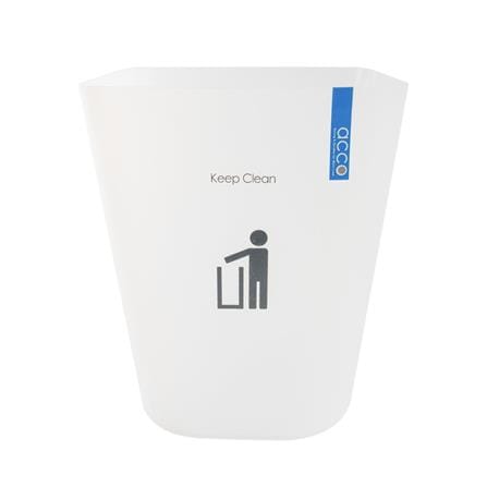SQUARE DUSTBIN ACCO HH-224P 11L WHITE