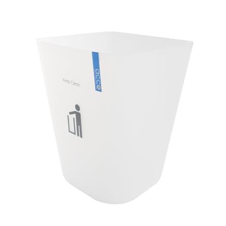 SQUARE DUSTBIN ACCO HH-224P 11L WHITE