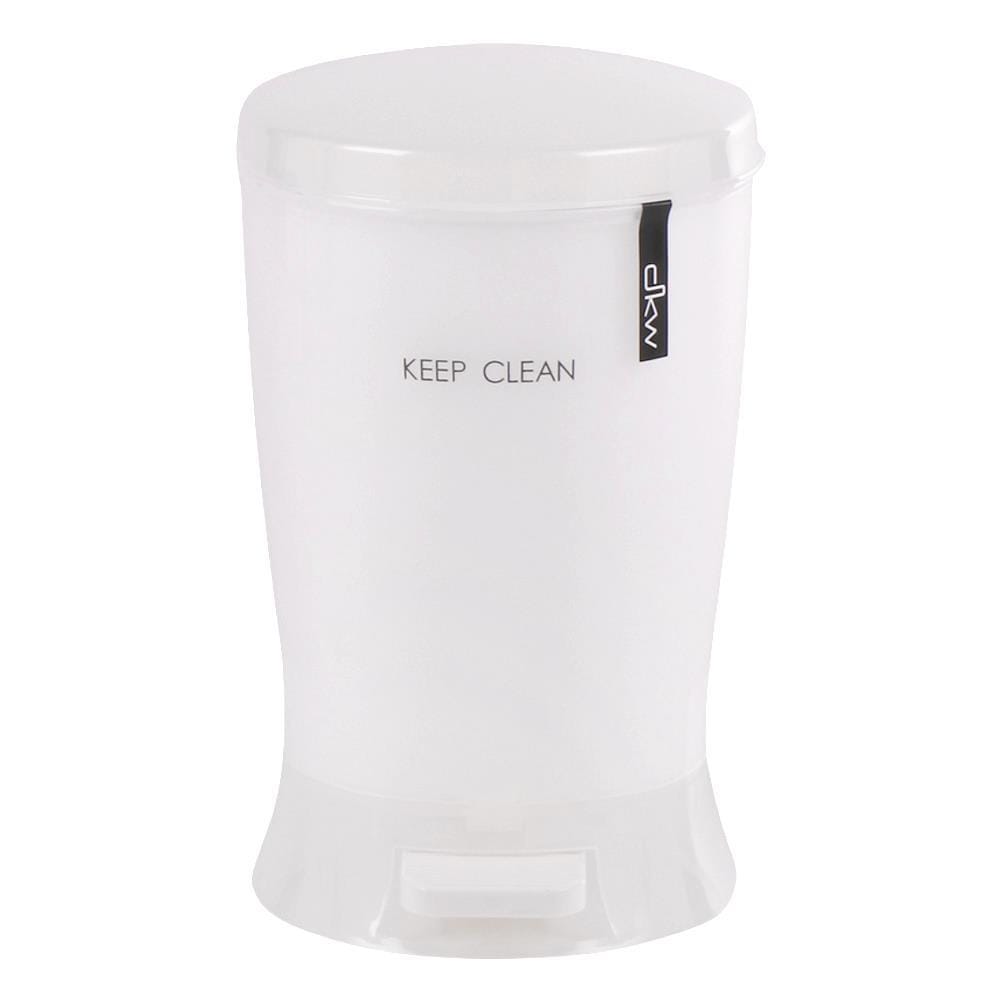 ROUND DUSTBIN PEDAL DKW HH2500P 4.5L WHITE