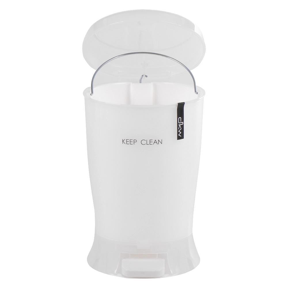 ROUND DUSTBIN PEDAL DKW HH2500P 4.5L WHITE