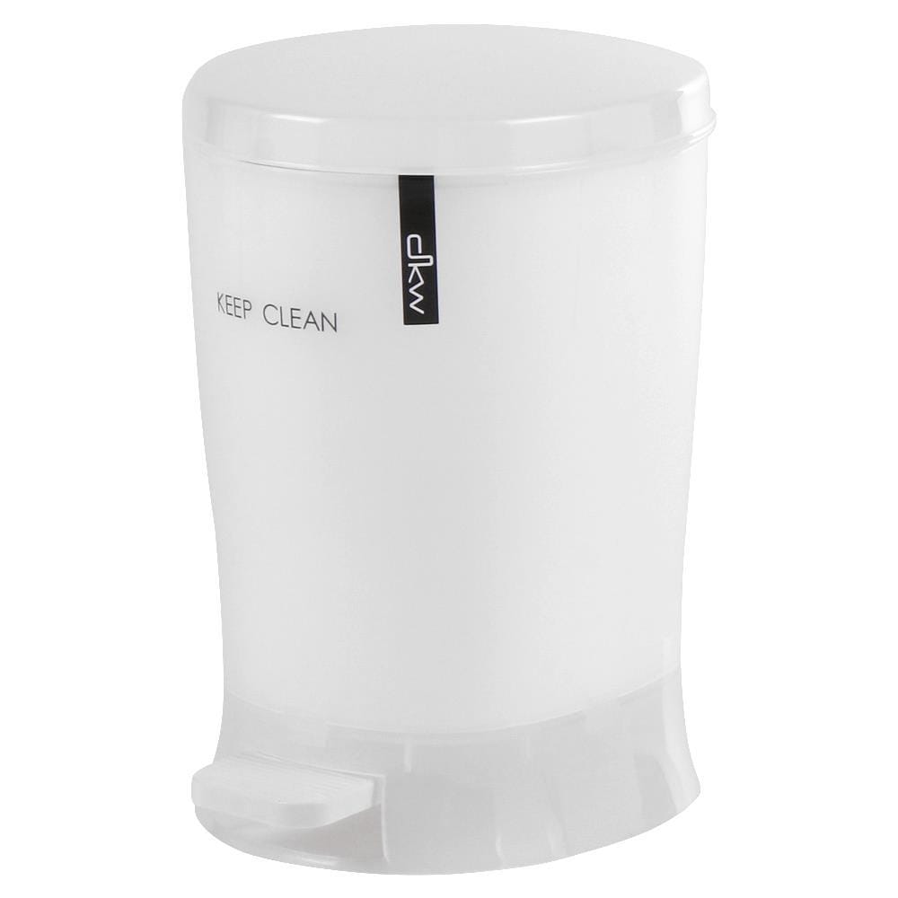 ROUND DUSTBIN PEDAL DKW HH2500P 4.5L WHITE