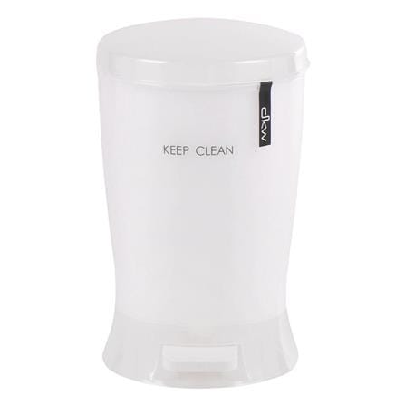 ROUND DUSTBIN PEDAL DKW HH2500P 4.5L WHITE