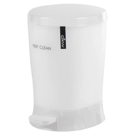 ROUND DUSTBIN PEDAL DKW HH2500P 4.5L WHITE