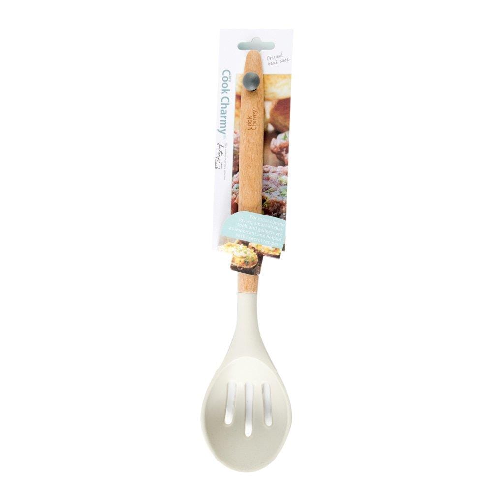 SLOTTED LADLE WITH WOODEN HANDLE ANZO COOK CHARMY SA2977CC