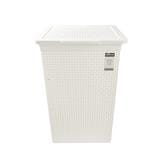 CLOTHBASKET SQUAREWITHLID HH-1110 IVORY