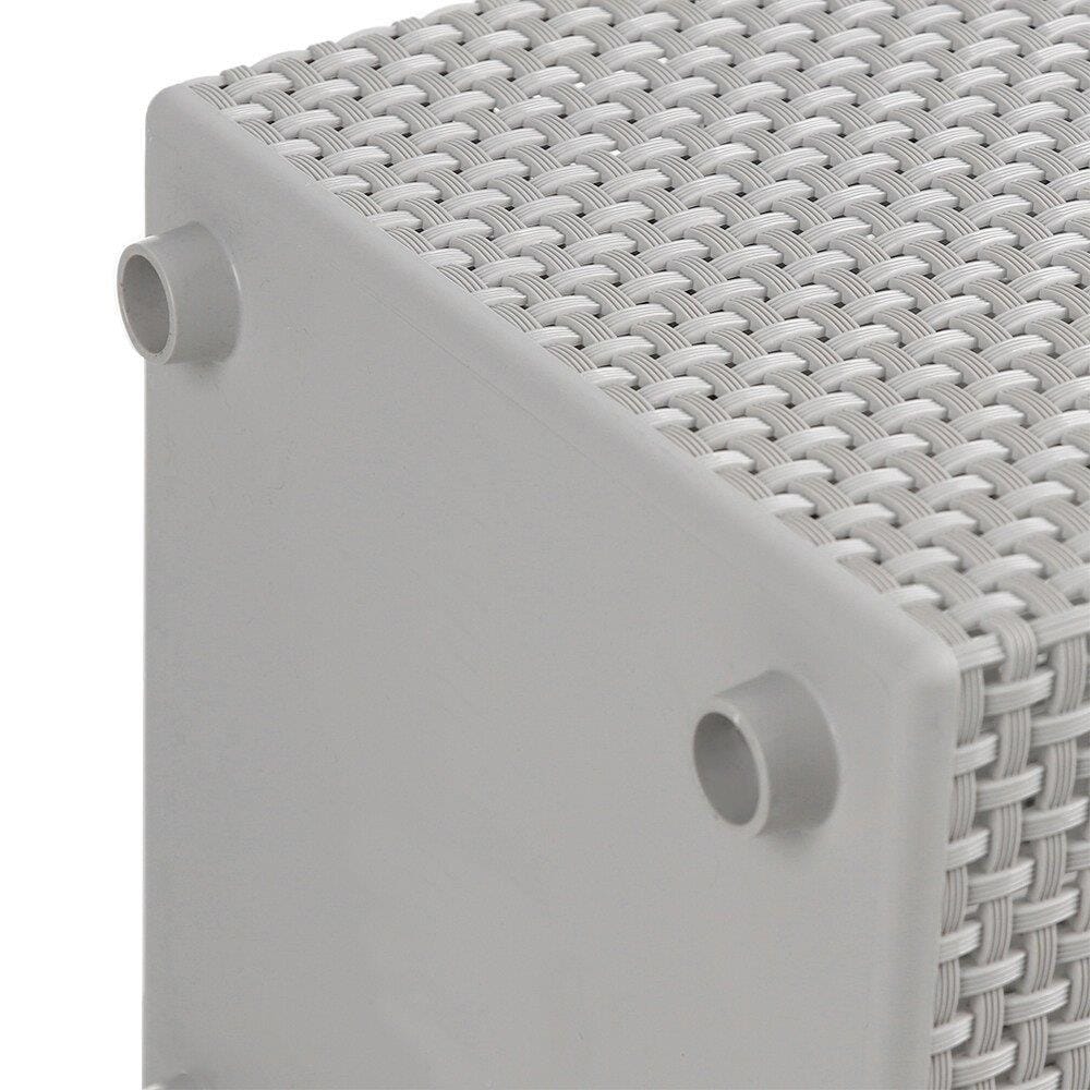 CLOTHBASKET SQUAREWITHLID HH-1110 GREY