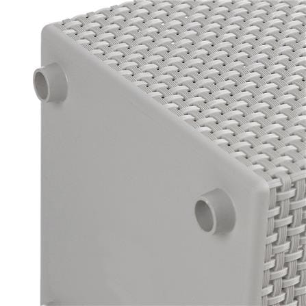 CLOTHBASKET SQUAREWITHLID HH-1110 GREY