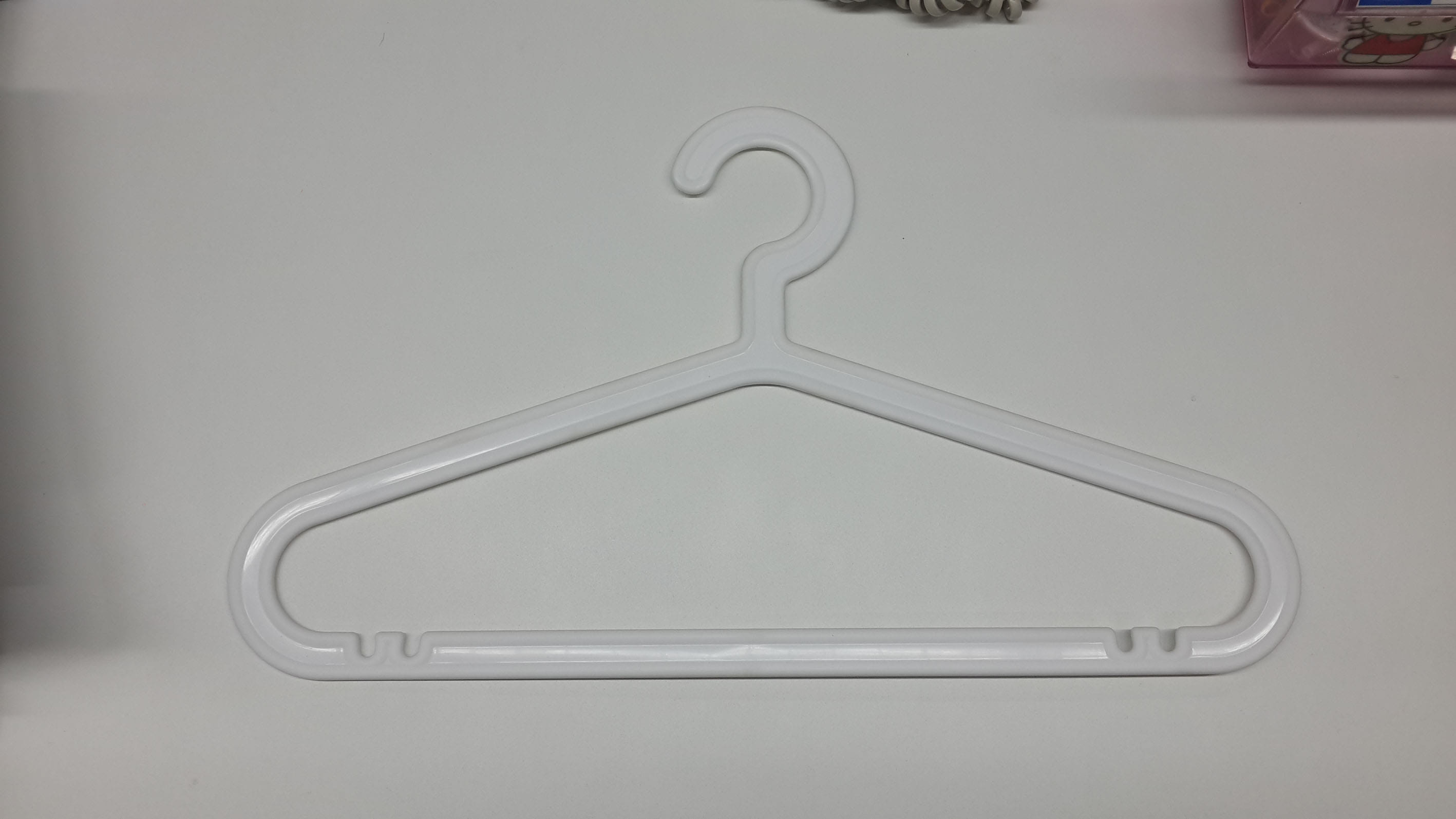 CLOTHES HANGER PLIM H-006 WHITE PACK6