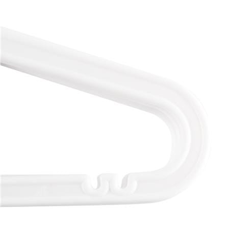 CLOTHES HANGER PLIM H-006 WHITE PACK6