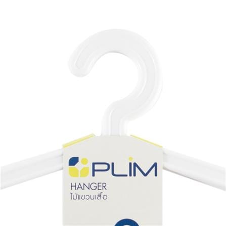 CLOTHES HANGER PLIM H-006 WHITE PACK6