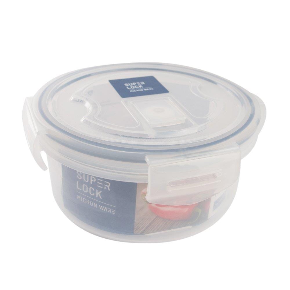 ROUND FOOD CONTAINER MICRON SUPER LOCK 6004 1.15L