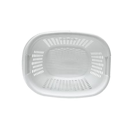 HOMEPRO PLIM LAUNDRY BASKET WITH HANDLE SQUARE 5040 W40.5XD40XH51 CM WHITE