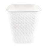 CLOTH BASKET TALL SQUARE 5989 PLIM WHITE