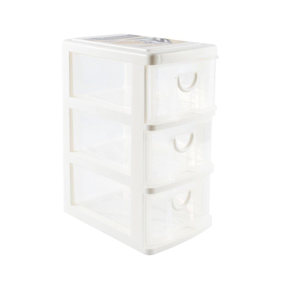 SMALL 3-DRAWER UNIT KEYWAY CK323 14X21X27.8CM CLEAR