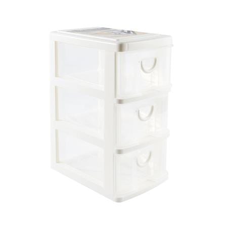 SMALL 3-DRAWER UNIT KEYWAY CK323 14X21X27.8CM CLEAR
