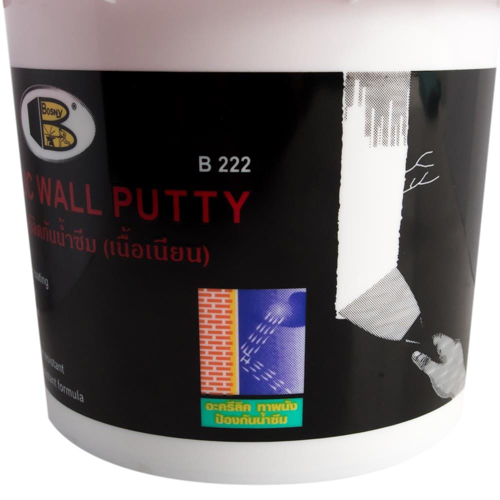 ACRYLIC WALL PUTTY BOSNY B222 1.2KG WHITE