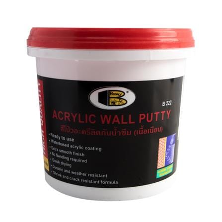 ACRYLIC WALL PUTTY BOSNY B222 1.2KG WHITE