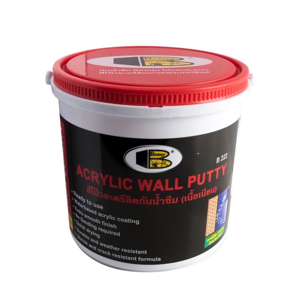 ACRYLIC WALL PUTTY BOSNY B222 4.5KG WHITE