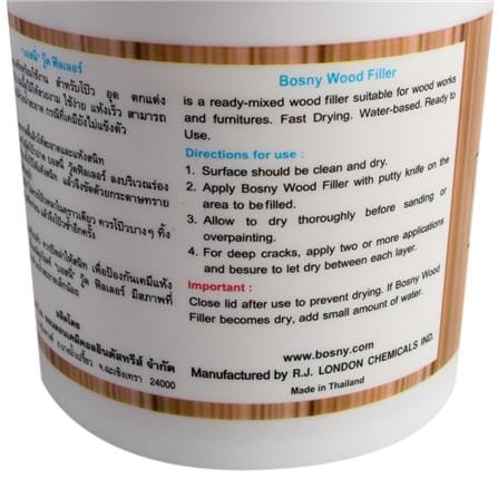WOOD FILLER BOSNY 0.5KG MAHOGANY