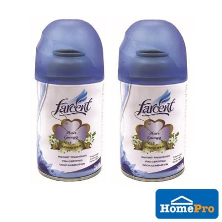 FARCENT SCENTED NATURAL SPRAY 250ML TWIN PACK HAIR ENERGY