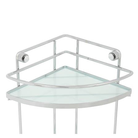 2-TIER GLASS CORNER SHELF MOYA 51146C02