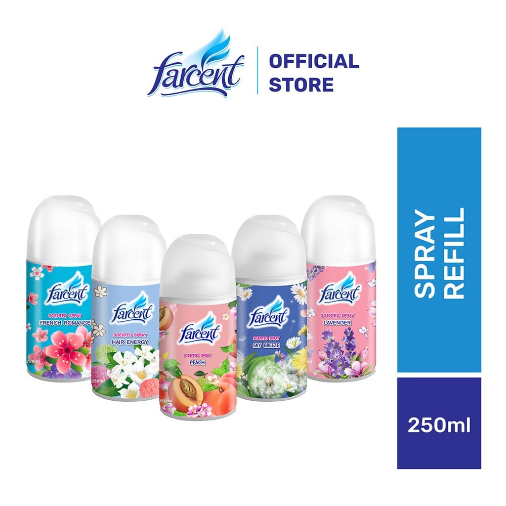 FARCENT SCENTED NATURAL SPRAY 250ML TWIN PACK CITRUS